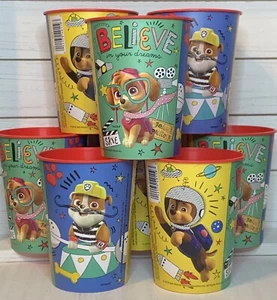 PAW PATROL 16oz Plastic Cup Souvenir Collectible Skye Chase Rubble (8x) - Picture 1 of 1