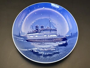 Bing & Grondahl B&G 1933 Christmas Plate, The Korsor-Nyborg Ferry - Picture 1 of 3