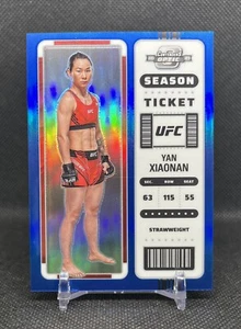 2023 Panini Chronicles UFC YAN XIAONAN Contenders Optic Season Ticket BLUE /99 - Picture 1 of 3