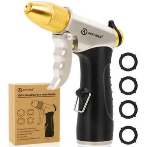 AUTOMAN Gartendüsensprüher Hochdrucksprühdüse 100% Metall Wasserschlauch... - Bild 1 von 3