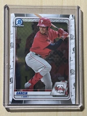 2020 Bowman Chrome Prospects Luis Garcia #BCP-126 Philadelphia Phillies - Image 1 of 2