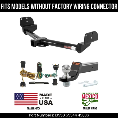 Enganche de remolque Lincoln Aviator 03-04 cableado de 4 pines bola de 2" sin cableado equipo original Foto 1 de 4