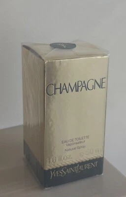 flacon eau de toilette CHAMPAGNE YVES SAINT LAURENT dans sa boite neuf - Photo 1/4