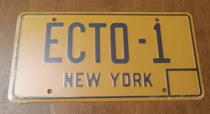 Ghostbusters Movie "ECTO-1" Replica License Plate / New York - New Condition - Bild 1 von 2