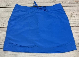LL Bean Athletic Nylon Skirt Women’s Sz M Blue - Picture 1 of 13