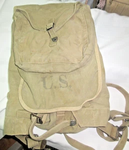 WW2 MILITARY US ARMY BACKPACK M36 WITH STRAPS - Picture 1 of 8