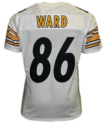 Camiseta de fútbol Hines Ward blanca sin firmar de Pittsburgh Foto 1 de 2