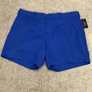 Polo Ralph Lauren pantaloncino uomo 40 blu vestibilità classica 6" chino cotone elasticizzato NUOVO$89 - Foto 1 di 10