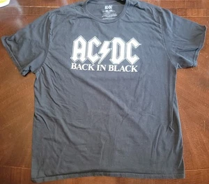 AC/DC Back In Black Schwarz T-Shirt Größe X-Large Gebraucht. - Bild 1 von 3