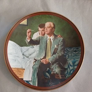 1990 Knowles Norman Rockwell “The Country Doctor” Collector Plate with COA 6450A - Picture 1 of 7