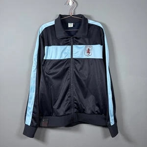 Aston Villa Official Track Top Blue Navy Large High Neck Full Zip Retro Style - Bild 1 von 6