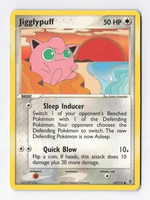 Jigglypuff 65/112 Regular Common EX FireRed & LeafGreen Pokemon TCG Card MP - Image 1 of 3