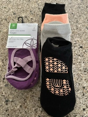 Colección GAIAM & Balance Yoga ~ Calcetines Barre ~ Paquete de seis pares ~ OS ~ ¡Nuevo! Foto 1 de 4