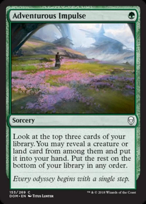 Adventurous Impulse -Foil Near Mint MTG Dominaria - Image 1 of 1