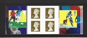 GB 2010 6 x 1st CLASS FOOTBALL & CYCLING STAMP BOOKLET PM26 - Picture 1 of 1