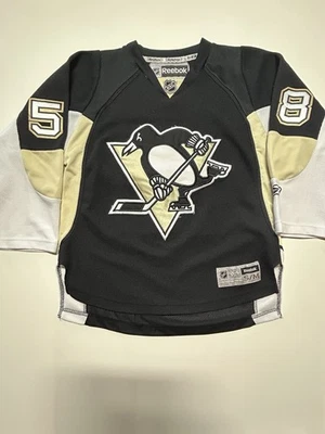 Camiseta Reebok NHL Pittsburgh Penguins Kris Letang #58 Talla Juvenil S/M Foto 1 de 3