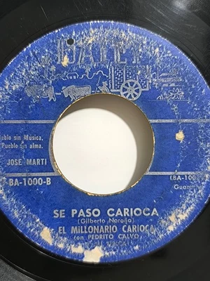EL MILLONARIO CARIOCA-PEDRITO CALVO-SE PASO CARIOCA GUARACHA CUBA LISTEN 🎵🎵 - Image 1 of 4