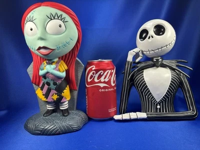 Busto de banco de moedas Disney The Nightmare Before Christmas Jack Skellington & Sally - Imagem 1 de 4