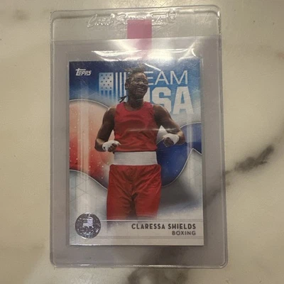 CLARESSA SHIELDS 2016 Topps US Olympic SILVER PARALLEL #2 ROOKIE BOXING MMA - Image 1 of 2