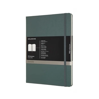 Moleskine PROPFNTB4HK19 X-Large Pro Hard Notebook, Forest Green X-Large Forest G - Image 1 of 4
