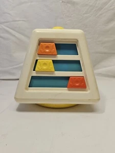 Vintage 1978 Fisher Price Turn and Learn Spinning Toy Activity Center WORKS - Picture 1 of 7
