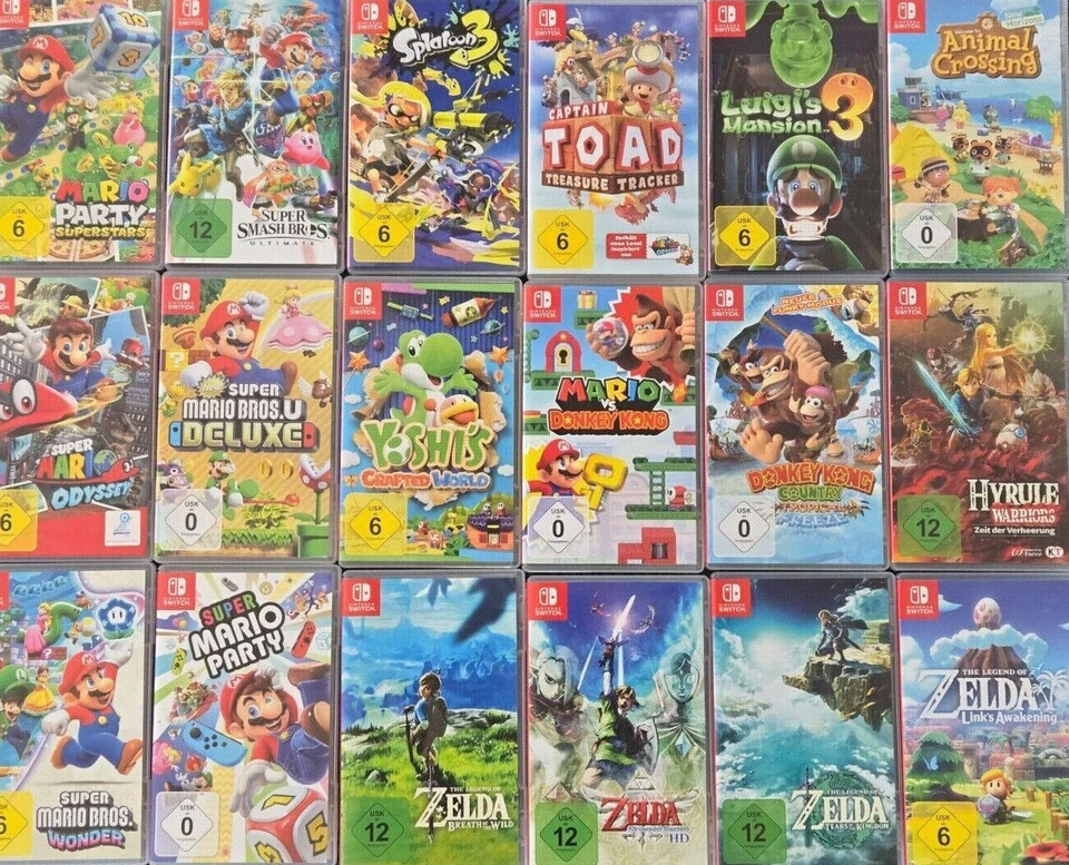 Die schönsten Nintendo Switch Spiele Mario Kart, Zelda Party Auswahl Spiel - Bild 1 von 1