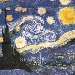 Van Gogh's STARRY NIGHT--Camisa Top Mujer Arte Clásico Sin Mangas ¡NUEVA! Talla S-XL - Imagen 1 de 7