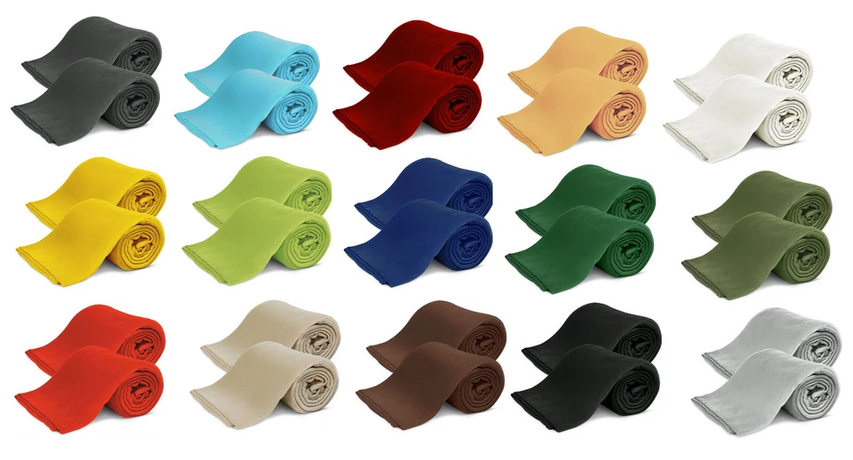 KiGATEX 2er Pack Fleecedecke Polar Fleecedecke 130x160 cm Oeko-Tex zertifiziert - Bild 1 von 4