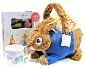 Lot~Peter Rabbit Easter Basket w/Love You Mommy Book,Tattle Tales, Cup~4 Pcs~NEW