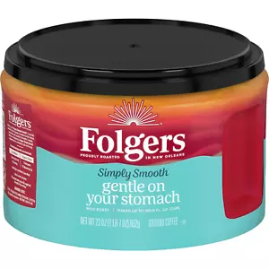 Folgers Simply Smooth Mild Roast Ground Coffee 23 Oz Pack of 6 Gentle on Your St - Bild 1 von 6