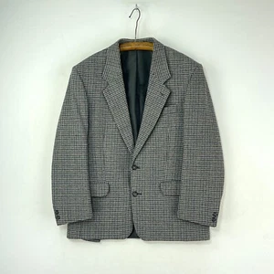 Chaqueta Brook Taverner Tweed Para Hombres 42S Gris Pata de Gallo Lana Country Blazer - Imagen 1 de 19