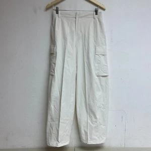 Calia Women's High Rise Cargo Pocket Pants Cloud Cover White Relaxed WAX32311 - Picture 1 of 12