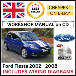 Ford Fiesta Workshop Service Repair Manual ON CD + WIRING DIAGRAMS 2002 - 2008 - Picture 1 of 7