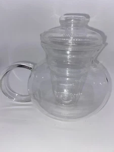 Primula Clear Glass 40 oz Teapot w/ Infuser & Lid- Excellent Condition - Picture 1 of 8