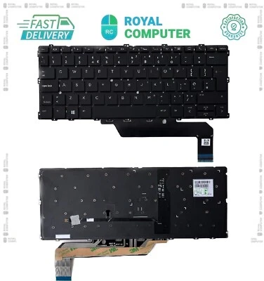Teclado HP Elitebook x360 1030 G2 diseño Reino Unido teclado de repuesto de retroiluminación. Foto 1 de 2
