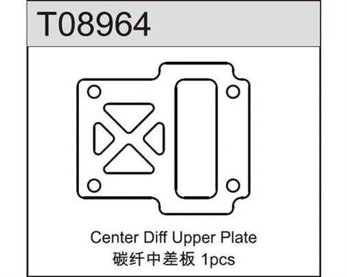 Placa De Diferencial Central De Carbono Team C 1:8 Comp. Buggy TM8E / T08964 - Imagen 1 de 1