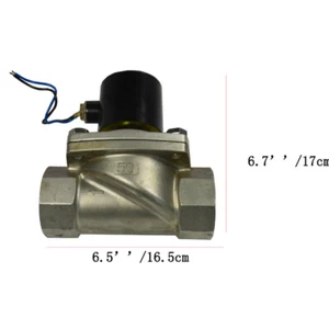2,6 Zoll Edelstahl 304 Schließer Elektrisches Magnetventil 24 V DC - Bild 1 von 4