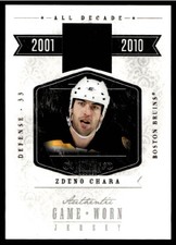 2010-11 panini dominion Zdeno Chara all decade game-worn materials /99 #zc