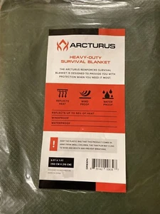 Arcturus Heavy Duty Survival Blanket - Insulated Thermal Reflective Tarp 60x82 - Picture 1 of 6
