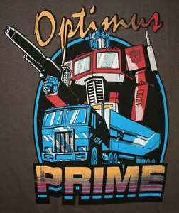 Vtg Transformers Optimus Prime Truck Autobots Brown T-Shirt New Sz Lg NOS 2012 - Picture 1 of 2