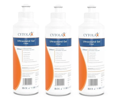 3 pack x Ultrasound Transmission Gel Cytolax 250ml Doppler Fetal heart