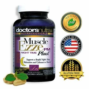 Muscle Ezze PM PLUS Natural Night Time Sleep Aid Muscle Relaxation Support - Picture 1 of 2