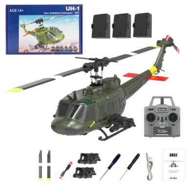 RC Helicopter for Adults - 1/48 Scale 2.4G 6CH Flybarless Remote Control Helicop - Image 1 of 4