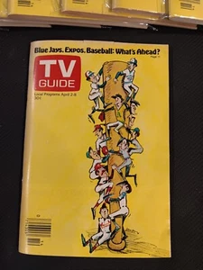 TV GUIDE MAGAZINE 1977 BLUE JAYS HOME OPENER CANADIAN ED NM-MT NO LABEL! - Picture 1 of 3