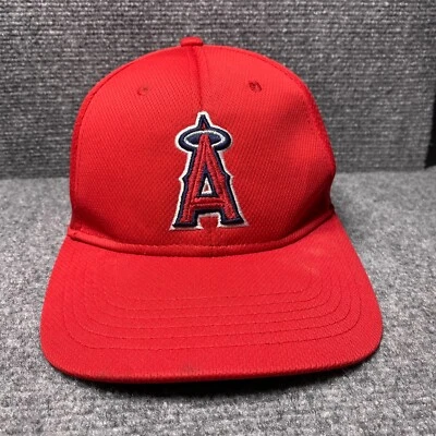 LosAngeles Angels Hat Cap Strap Back Mens MLB  Red OC Sports - Image 1 of 4