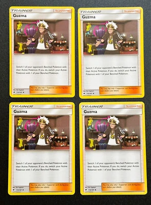 Pokemon TCG: Guzma-S&M-Burning Shadows 115/147 Uncommon Playset (X4) NM - Image 1 of 2