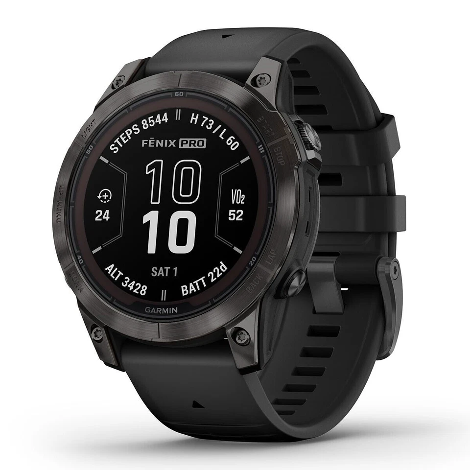 Garmin Fenix 7 Pro Solar Sapphire 47mm Sport Smartwatch - Slate Gray (0100277710)