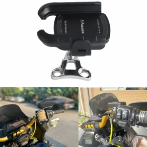 Handlebar Mount Phone Carrier Holder For Harley Davidson V-Rod Dyna Street Glide - Foto 1 di 10