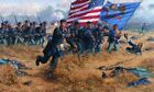 CIVIL WAR " Gettysburg battle " - 8x10 PREMIUM PRINT