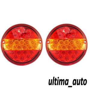 2 fanali posteriori a LED 24V HAMBURGER LUCI POSTERIORI PER CAMION RIMORCHIO DAF MAN MERCEDES - Foto 1 di 6